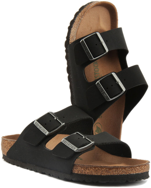 Sandali Birkenstock Arizona | Birko-Flor nero - adatto ai vegani da donna