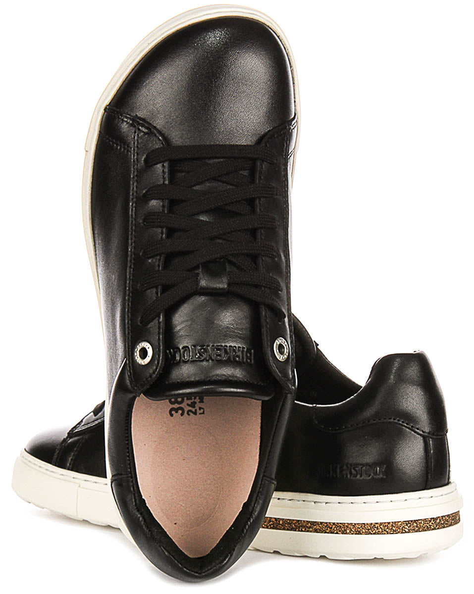 Zapatillas Birkenstock Bend Low | cuero genuino negro para hombres y mujeres - horma regular