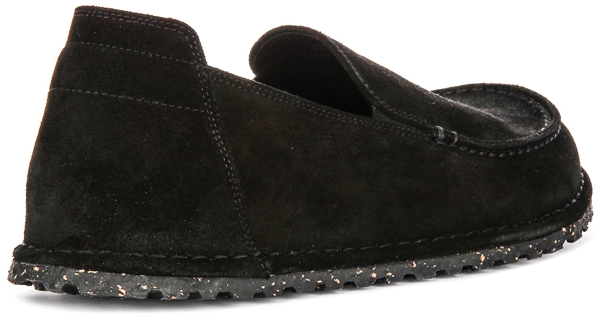 Birkenstock Utti scarpe | Pelle scamosciata nera da uomo e donna - Calzata regolare