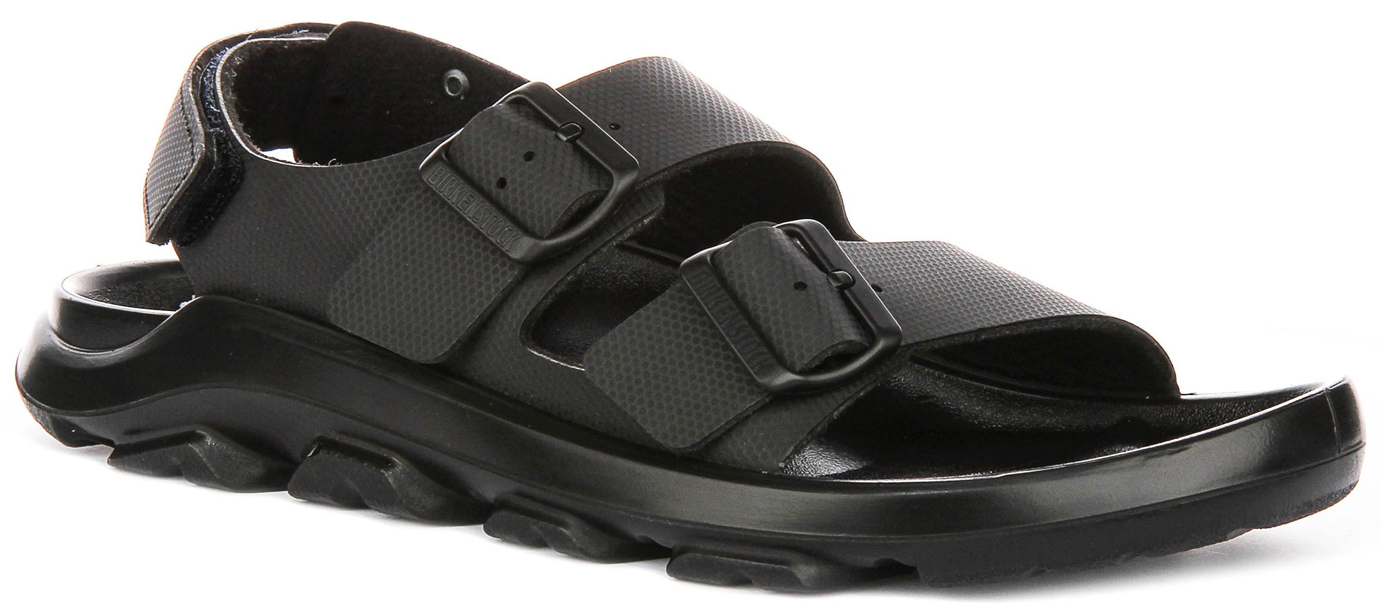 Birkenstock Mogami Terra chaussures de sport | cuir véritable noir pour hommes - coupe standard