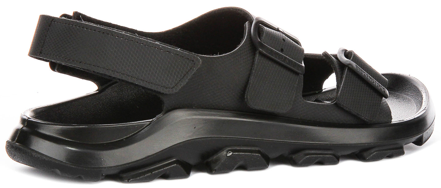 Birkenstock Mogami Terra scarpe da ginnastica | Pelle genuina nera da uomo - Calzata regolare