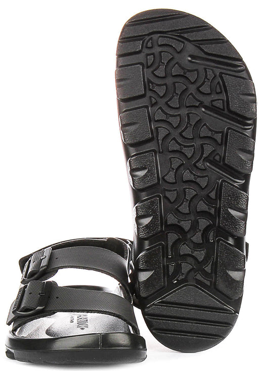 Birkenstock Mogami Terra scarpe da ginnastica | Pelle genuina nera da uomo - Calzata regolare