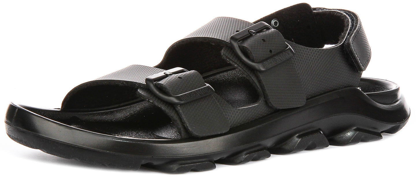 Birkenstock Mogami Terra scarpe da ginnastica | Pelle genuina nera da uomo - Calzata regolare