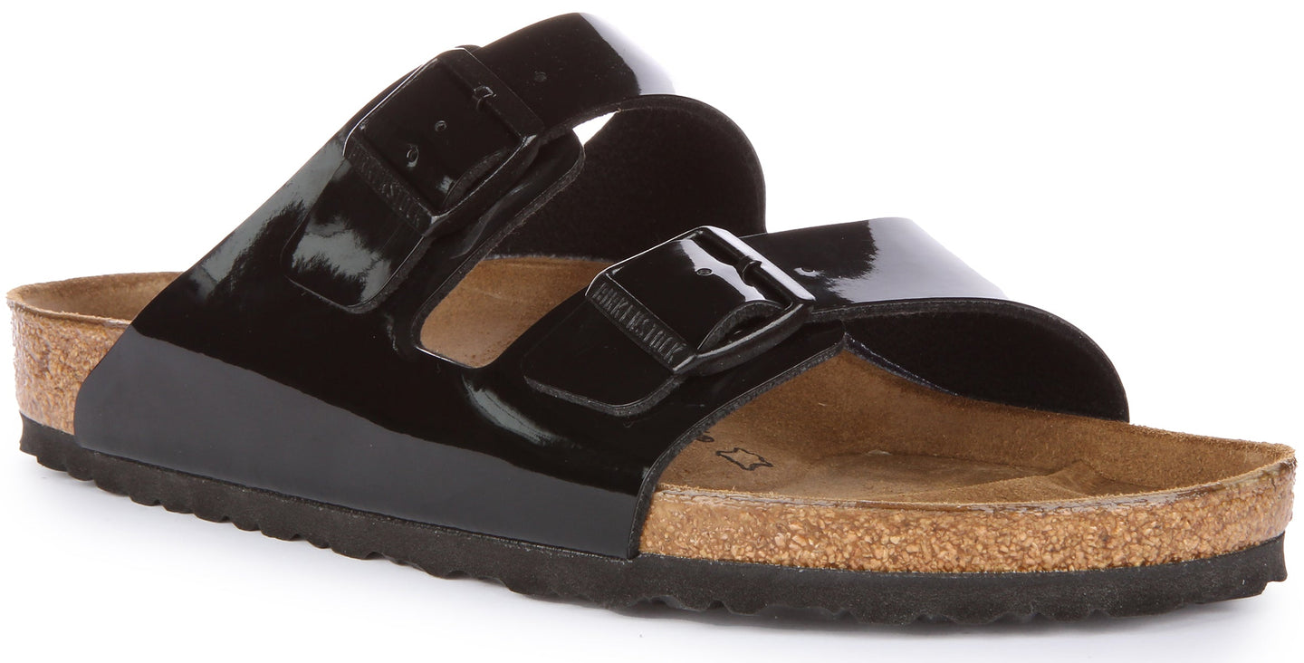 Birkenstock Arizona sandales | Birko-Flor noir verni pour femmes