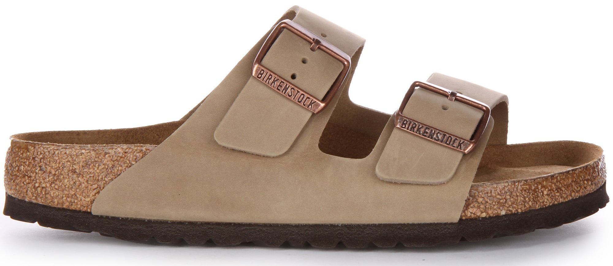 Sandales Birkenstock Arizona | Cuir véritable marron pour homme et femme