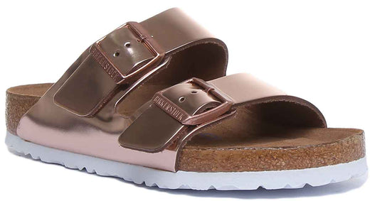 Sandali Birkenstock Arizona | Birko-Flor color rame - plantare morbido da donna