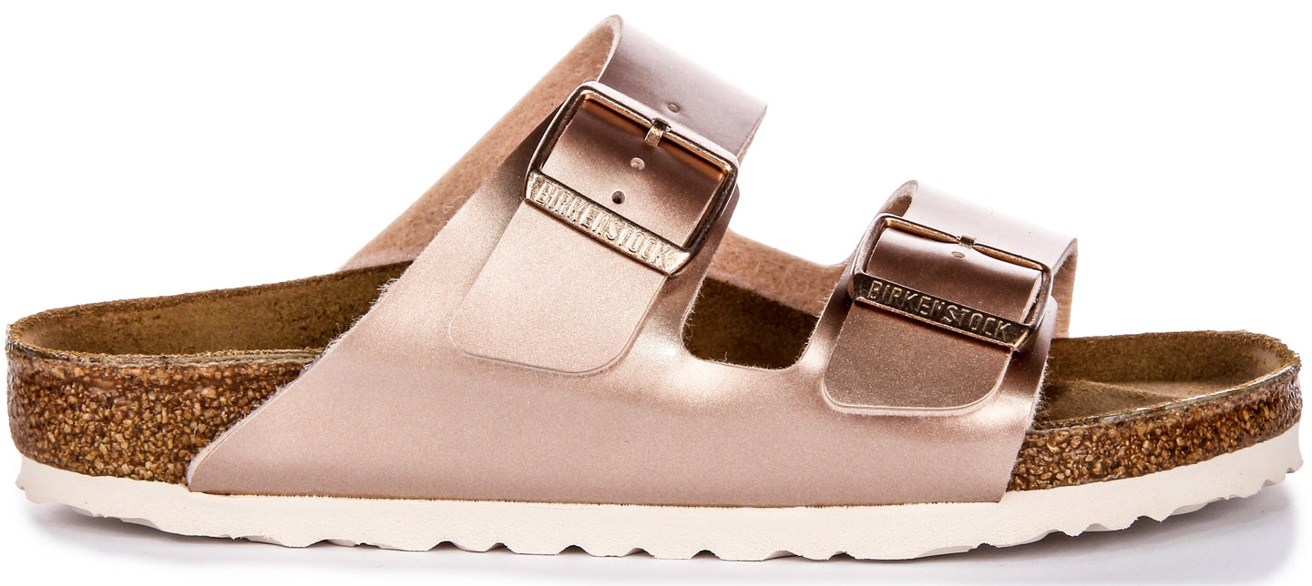Sandali Birkenstock Arizona | Birko-Flor color rame da bambino - Calzata regolare
