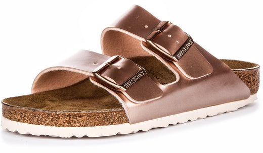 Sandali Birkenstock Arizona | Birko-Flor color rame da bambino - Calzata regolare