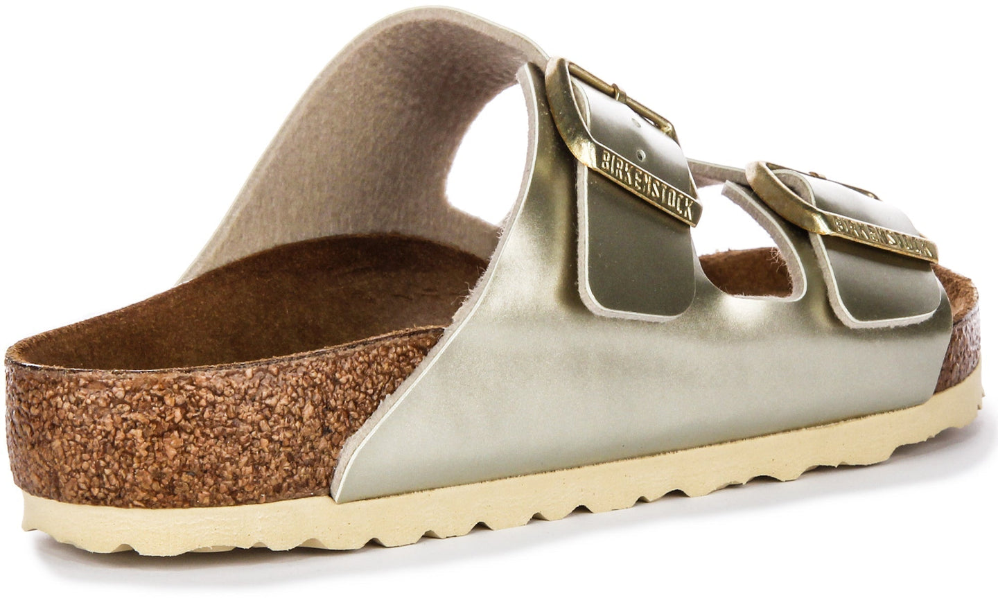 Sandales Birkenstock Arizona | Birko-Flor doré pour enfants