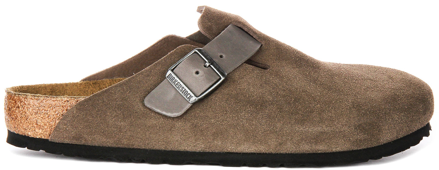 Birkenstock Boston sabots | Birko-Flor marron pour hommes et femmes