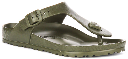 Birkenstock Gizeh sandales | EVA kaki pour hommes et femmes - coupe standard