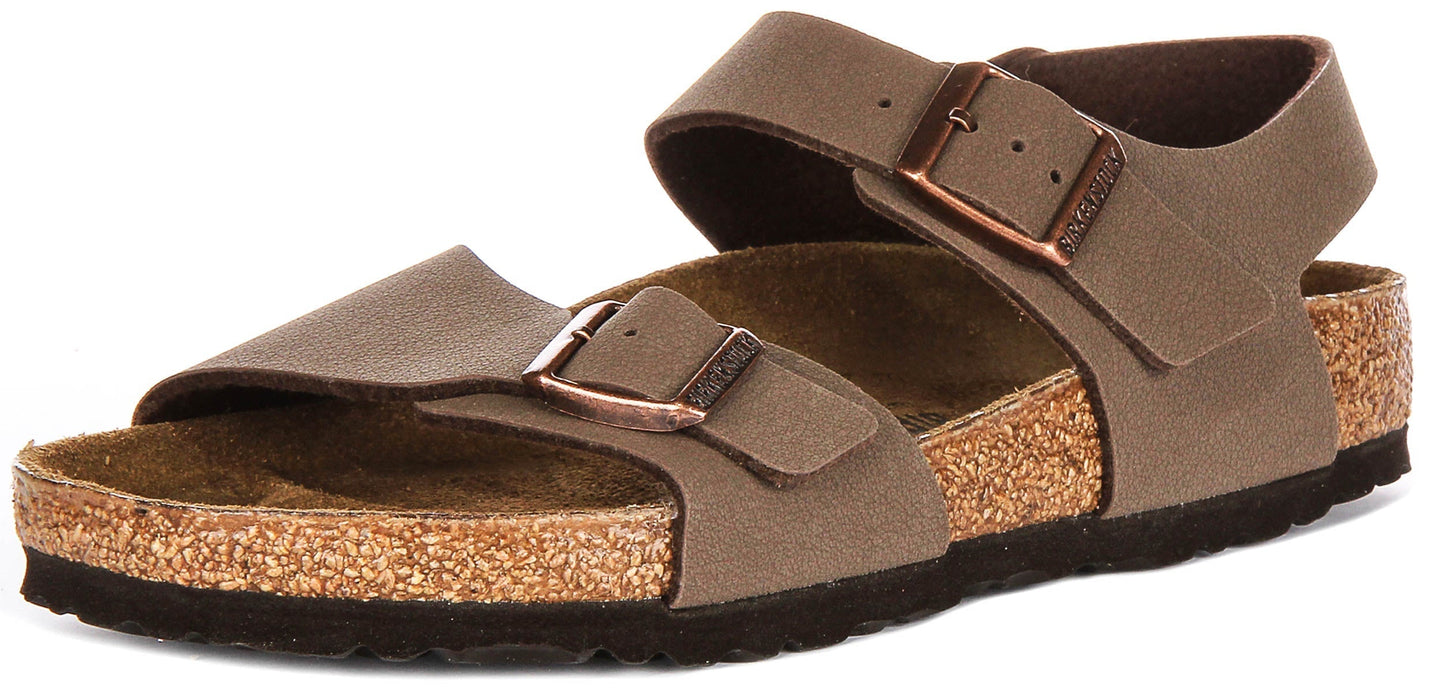 Chaussures Birkenstock New York | Birko-Flor moka pour enfants
