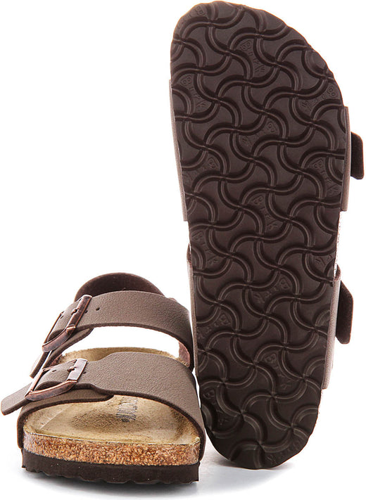 Chaussures Birkenstock New York | Birko-Flor moka pour enfant - coupe étroite
