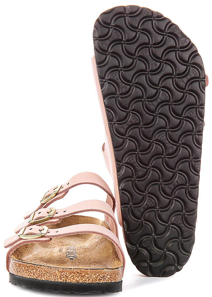 Sandali Birkenstock Florida | Pelle nabuk rosa da donna - calzata regolare