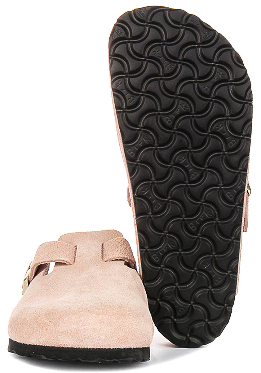 Birkenstock Boston zoccoli | Birko-Flor rosa da uomo e donna