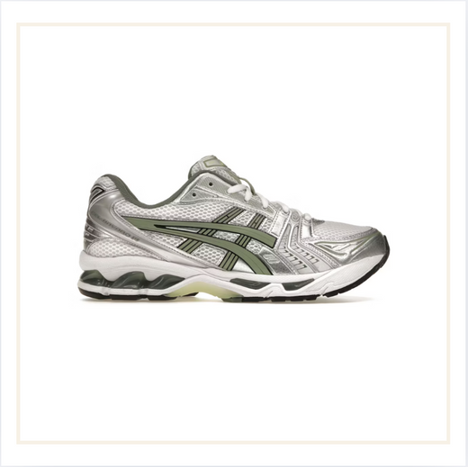 ASICS Gel-Kayano 14 Argento puro Grigio ardesia Verde salvia