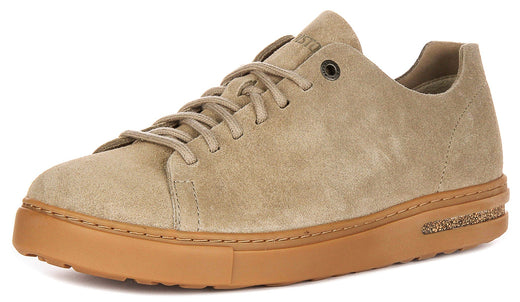 Zapatillas Birkenstock Bend Low | cuero de ante color topo para hombres y mujeres
