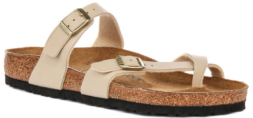 Birkenstock Mayari-sandalen | beige suèdeleer voor heren en dames