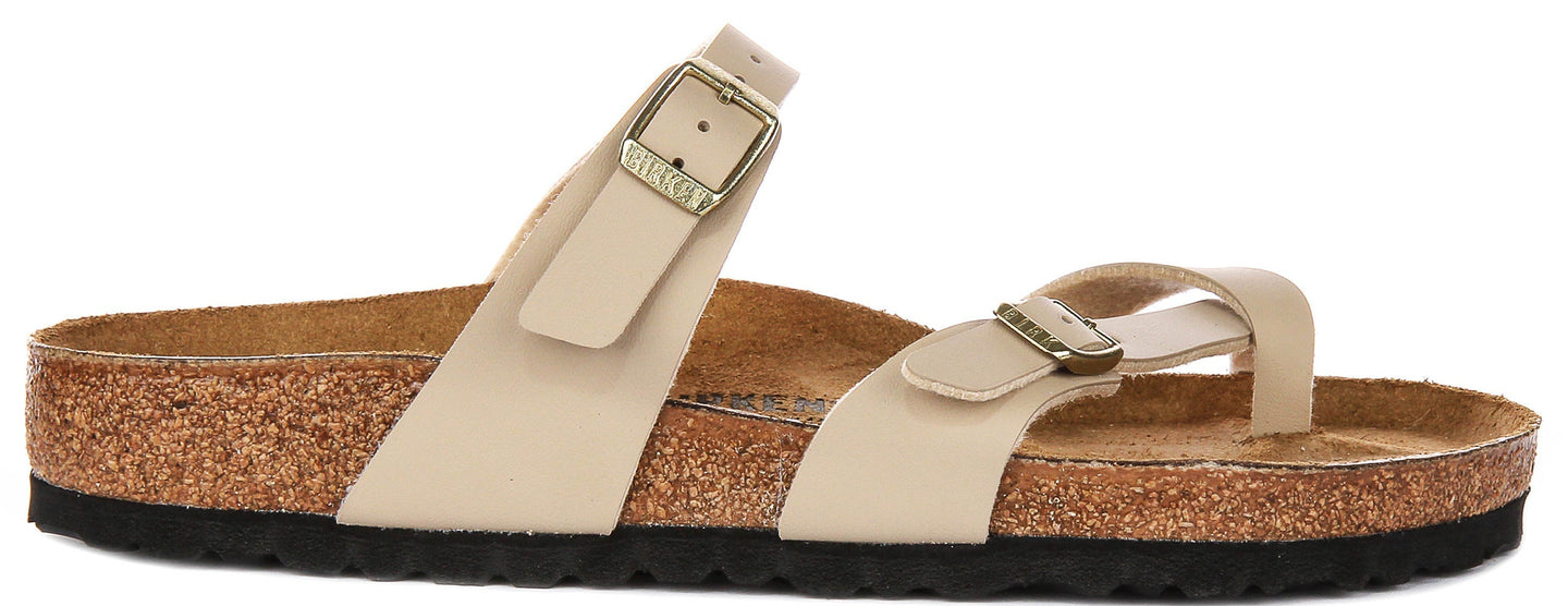 Birkenstock Mayari-sandalen | beige suèdeleer voor heren en dames