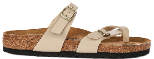 Birkenstock Mayari-sandalen | beige suèdeleer voor heren en dames