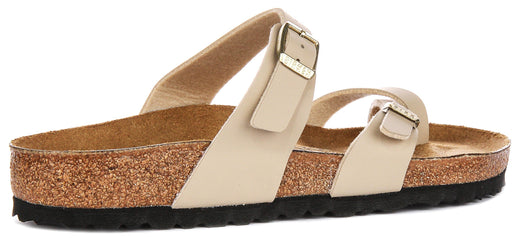 Birkenstock Mayari-sandalen | beige suèdeleer voor heren en dames