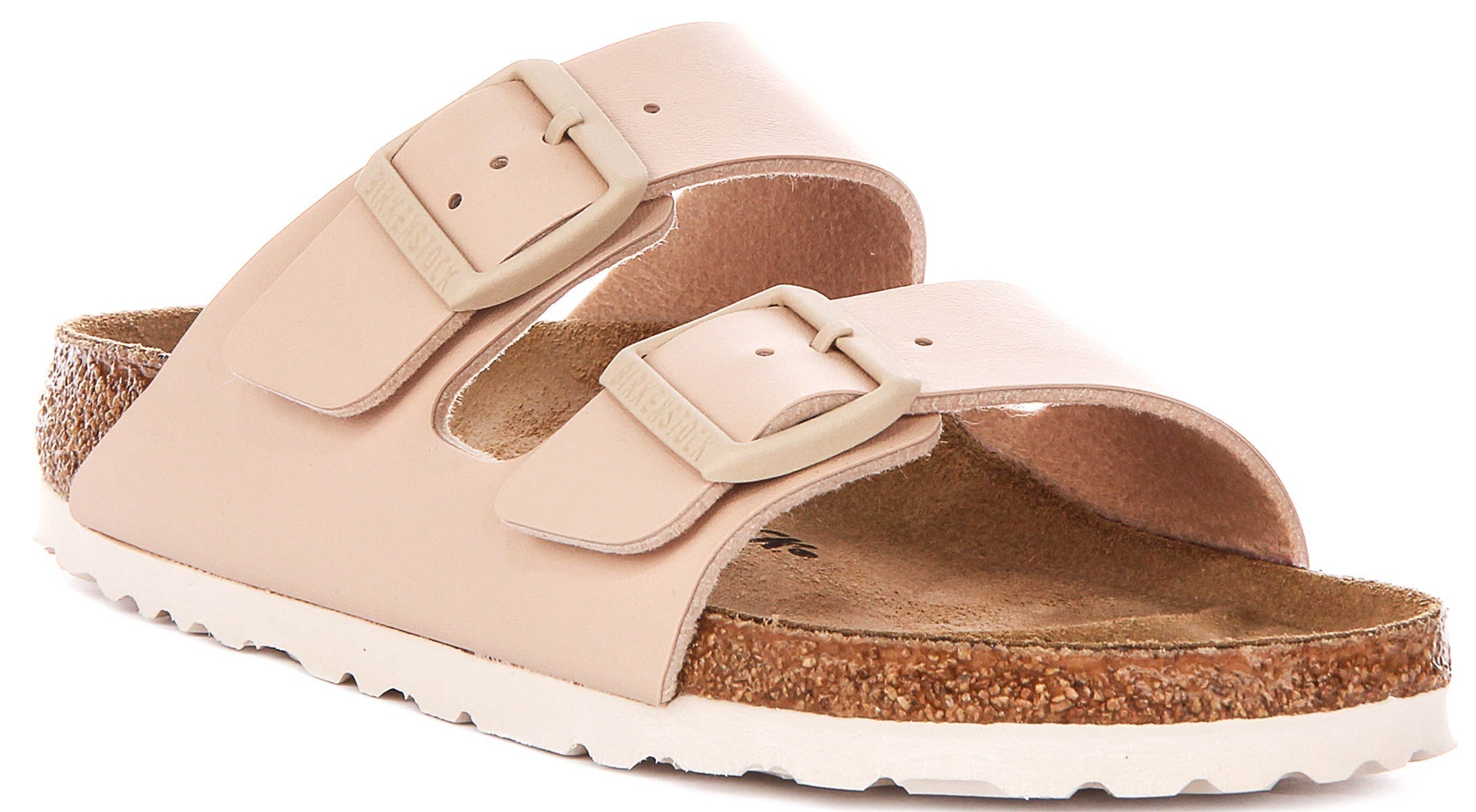 Birkenstock Arizona sandalen | Beige Birko-Flor voor dames - Smalle pasvorm