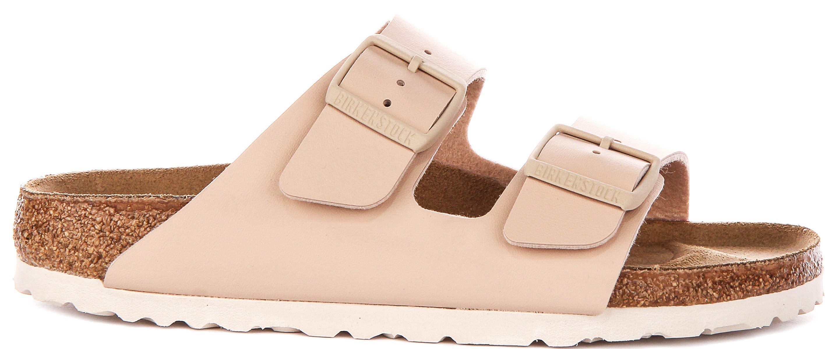 Birkenstock Arizona sandalen | Beige Birko-Flor voor dames - Smalle pasvorm
