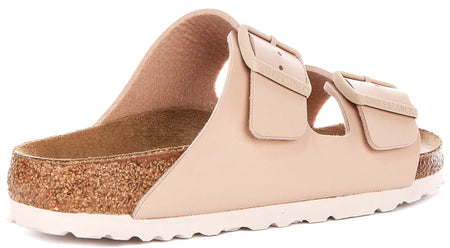 Birkenstock Arizona sandalen | Beige Birko-Flor voor dames - Smalle pasvorm