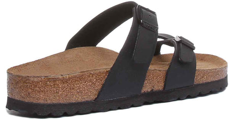 Sandali Birkenstock Mayari | Birko-Flor nero - finitura metallizzata da donna