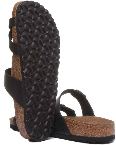 Sandali Birkenstock Mayari | Birko-Flor nero - finitura metallizzata da donna