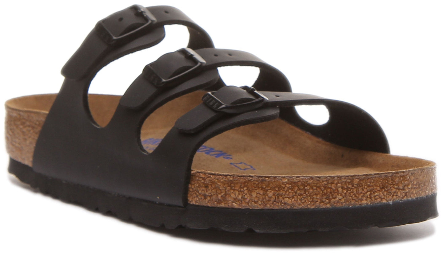 Sandalias Birkenstock Florida | Birko-Flor negras para mujer