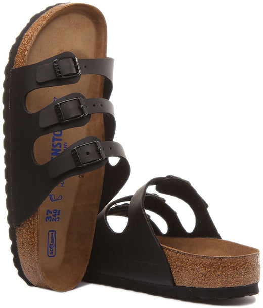Sandalias Birkenstock Florida | Birko-Flor negras para mujer