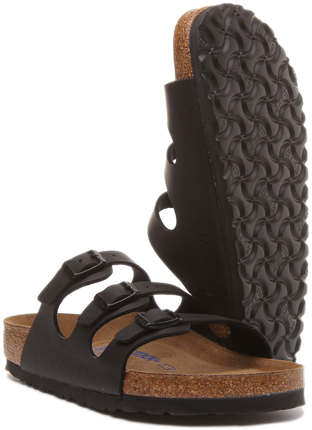 Sandalias Birkenstock Florida | Birko-Flor negras para mujer