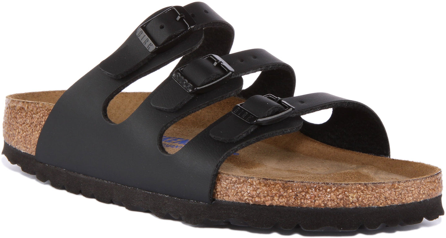 Birkenstock Florida sandalen | zwart Birko-Flor voor dames