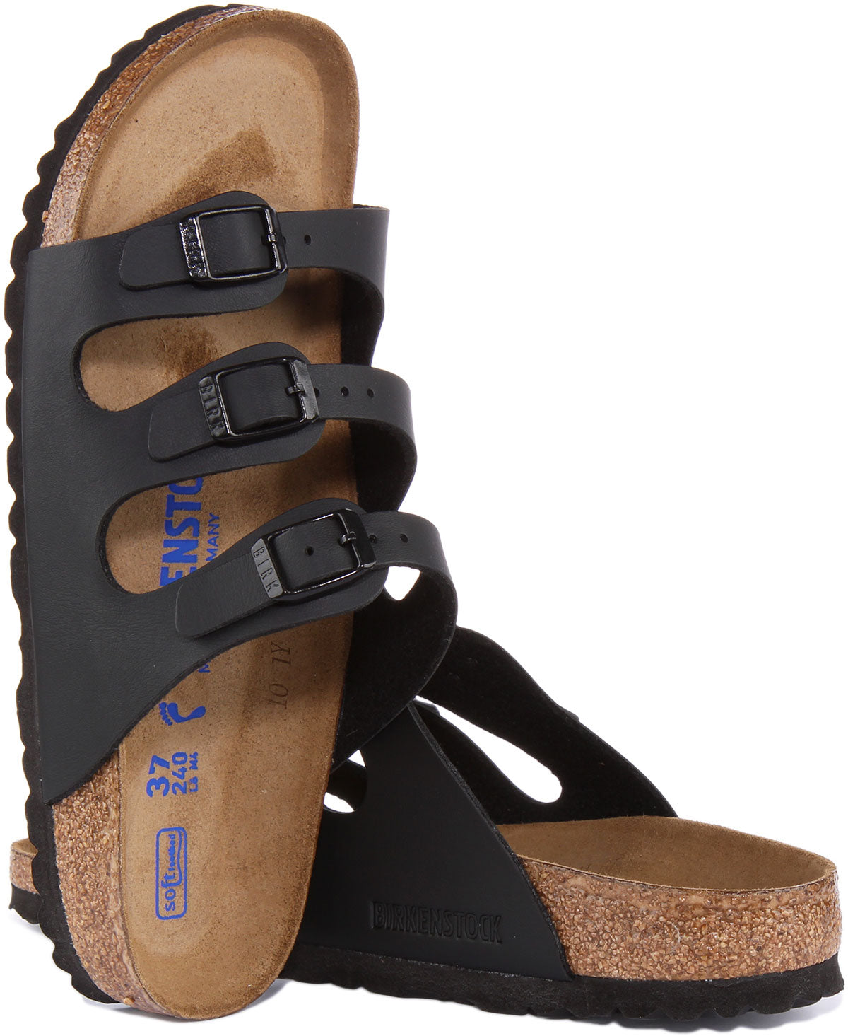 Birkenstock Florida sandalen | zwart Birko-Flor voor dames