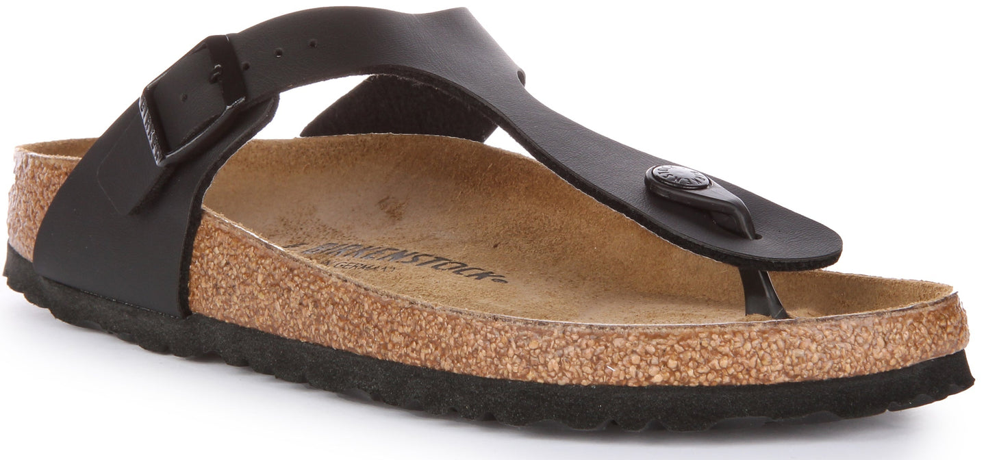 Birkenstock Gizeh-sandalen | Zwart Birko-Flor voor dames