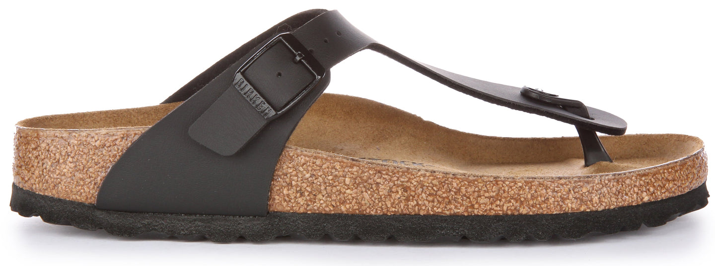 Birkenstock Gizeh-sandalen | Zwart Birko-Flor voor dames
