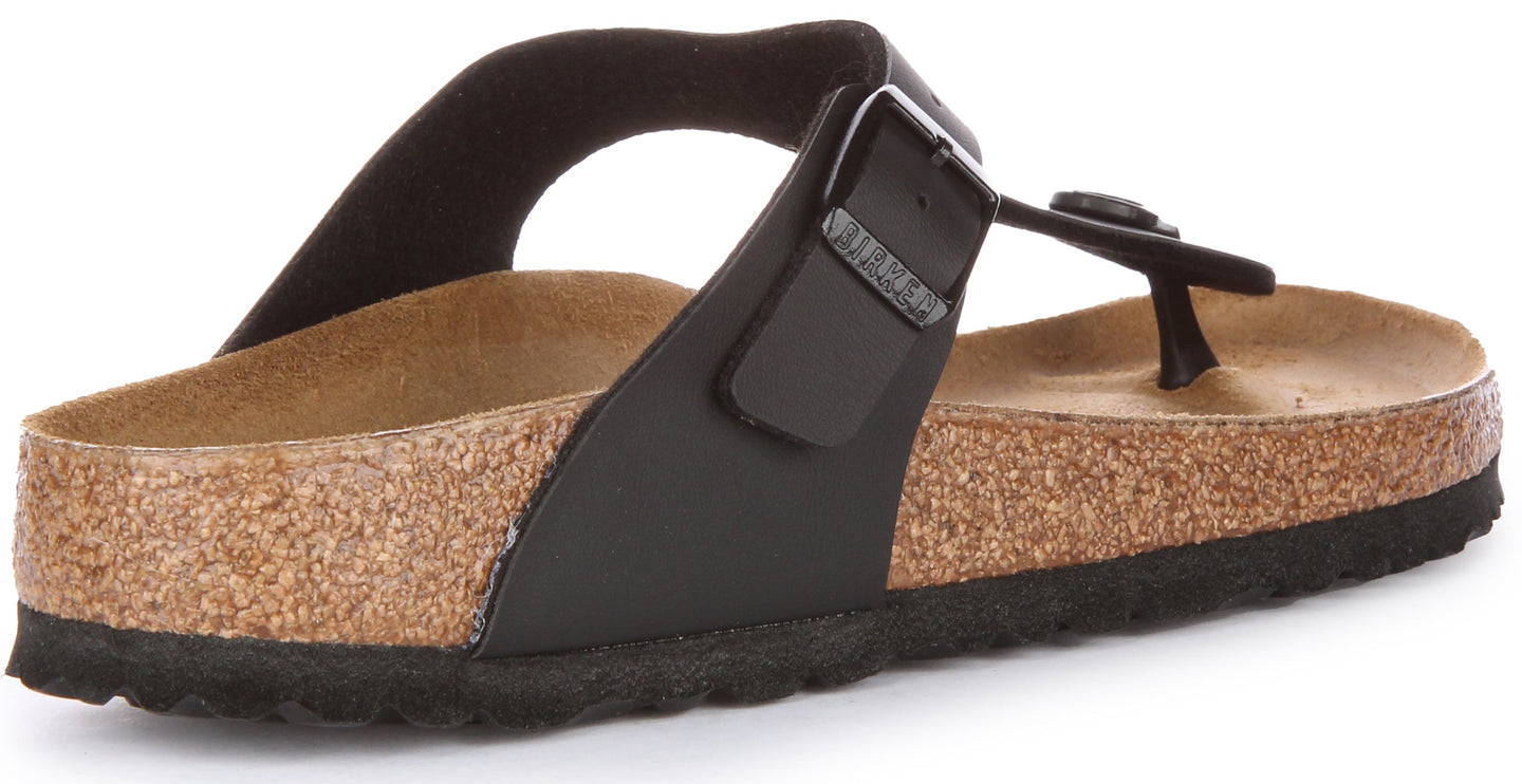Birkenstock Gizeh-sandalen | Zwart Birko-Flor voor dames