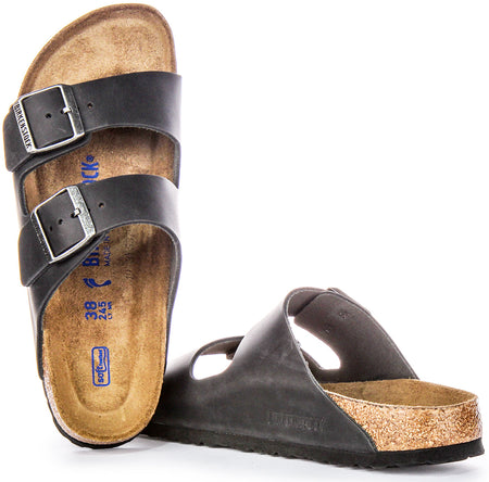 Sandali Birkenstock Arizona | Pelle autentica nera da donna