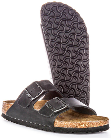 Sandali Birkenstock Arizona | Pelle autentica nera da donna