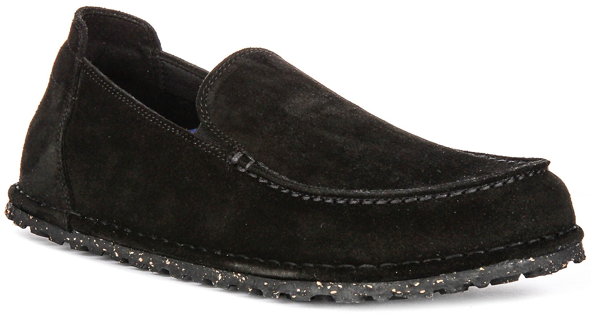 Birkenstock Utti scarpe | Pelle scamosciata nera da uomo e donna - Calzata regolare