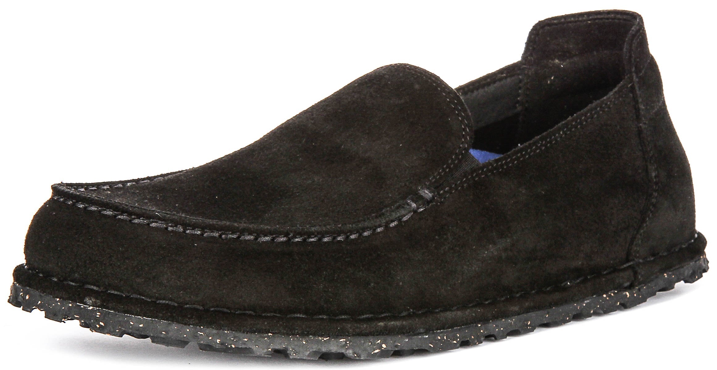 Birkenstock Utti scarpe | Pelle scamosciata nera da uomo e donna - Calzata regolare