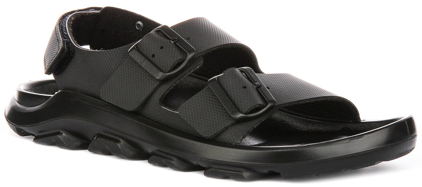 Birkenstock Mogami Terra scarpe da ginnastica | Pelle genuina nera da uomo - Calzata regolare