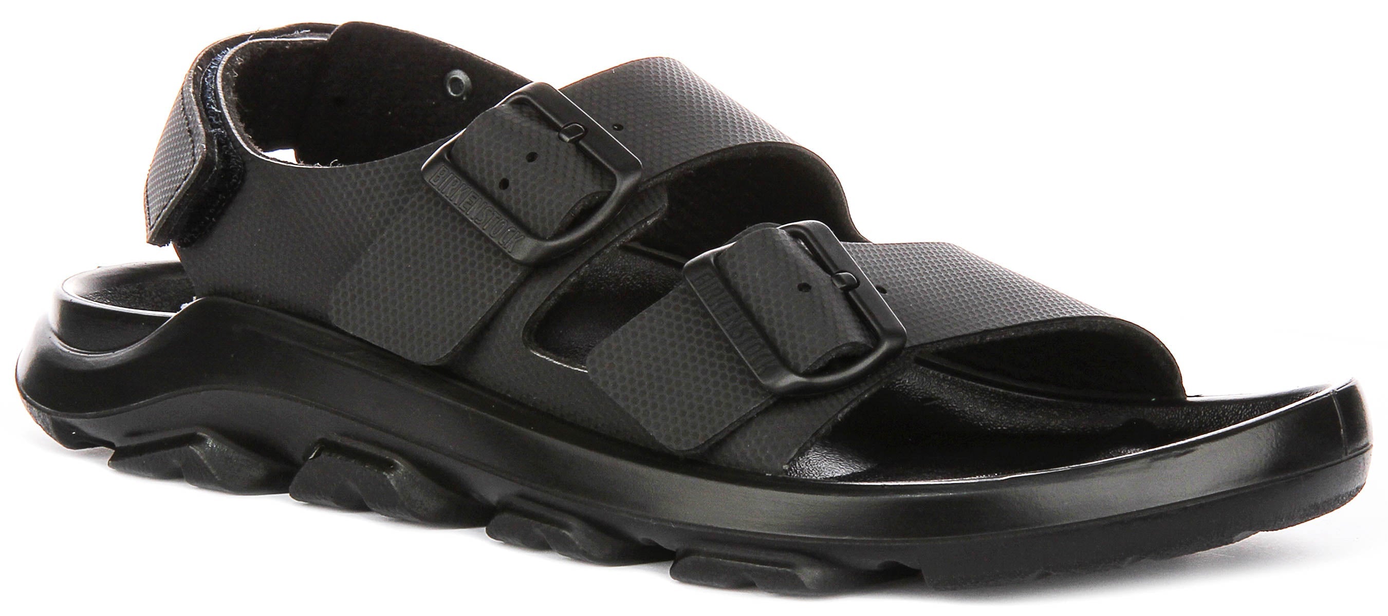 Birkenstock Mogami Terra chaussures de sport | cuir véritable noir pour hommes - coupe standard