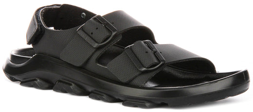 Birkenstock Mogami Terra scarpe da ginnastica | Pelle genuina nera da uomo - Calzata regolare