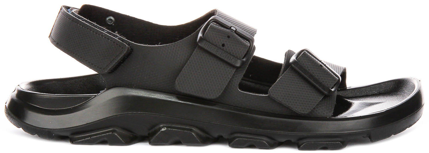 Birkenstock Mogami Terra scarpe da ginnastica | Pelle genuina nera da uomo - Calzata regolare