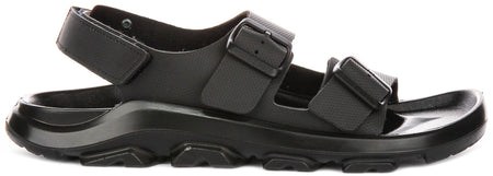 Birkenstock Mogami Terra chaussures de sport | cuir véritable noir pour hommes - coupe standard