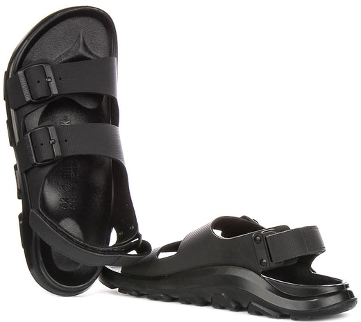 Birkenstock Mogami Terra scarpe da ginnastica | Pelle genuina nera da uomo - Calzata regolare