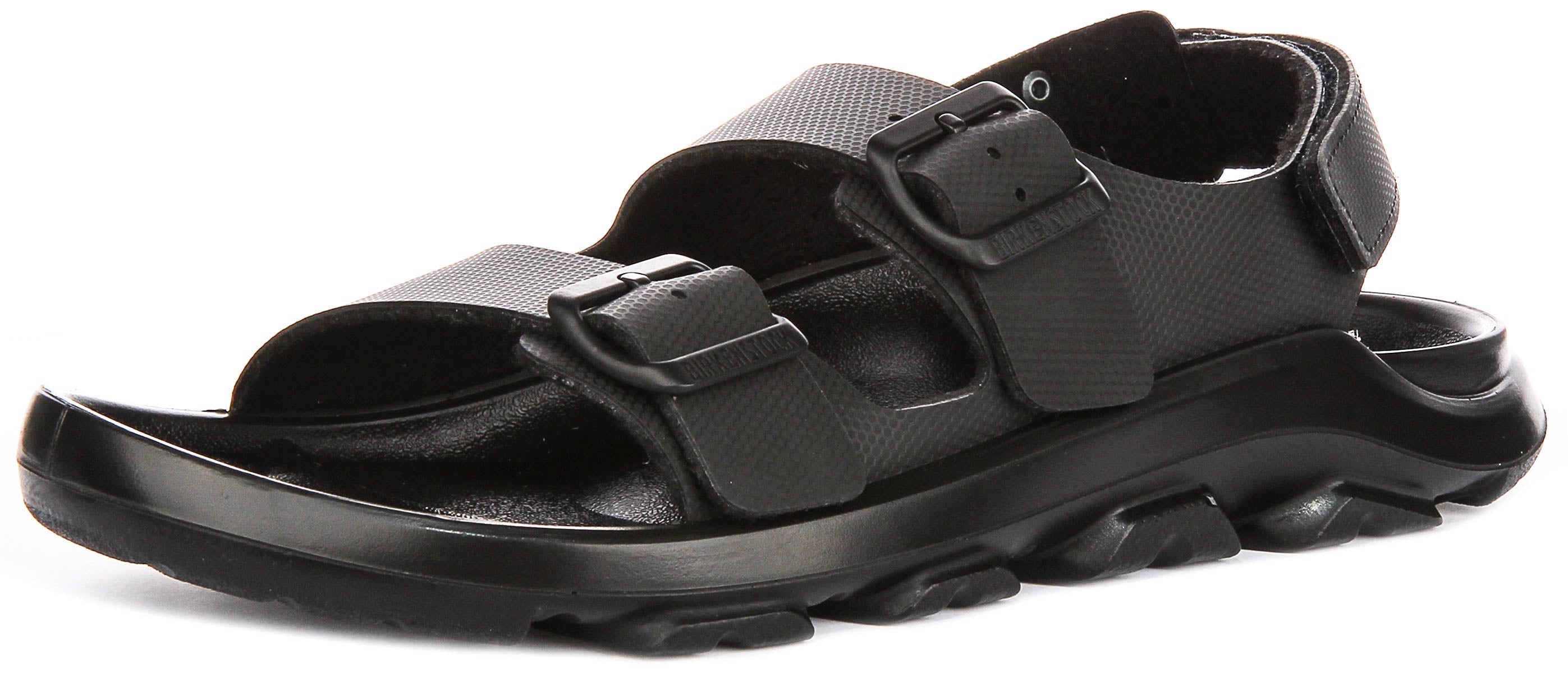 Birkenstock Mogami Terra chaussures de sport | cuir véritable noir pour hommes - coupe standard