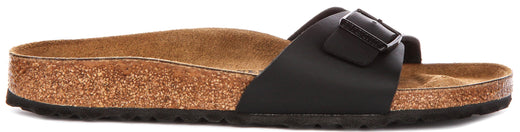 Sandali Birkenstock Madrid | Birko-Flor nero da donna - calzata stretta